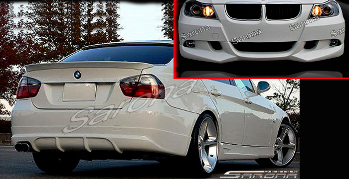 Custom BMW 3 Series Body Kit  Sedan (2006 - 2008) - $1170.00 (Manufacturer Sarona, Part #BM-037-KT)